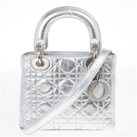 micro lady dior silver|micro lady dior vanity case.